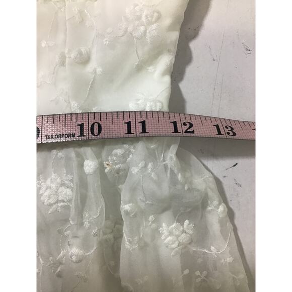 LULUS XS Precious Sweetie White Embroidered Tiered Midi Party Dress NEW B117 - Picture 7 of 10